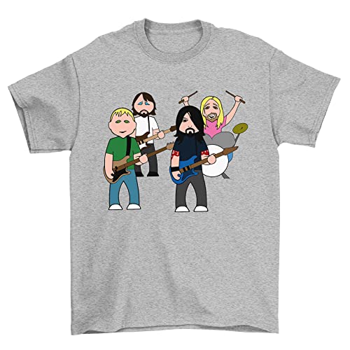 vipwees The Flu Fighters Childrens Unisex Kids Music Organic Cotton T-Shirt Boy/Girl caricat. von vipwees