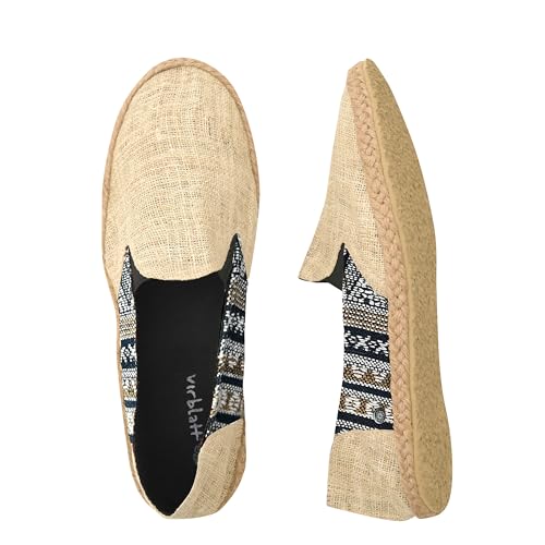 virblatt - Espadrilles Herren | 100% Hanf | Sommerschuhe Herren Espandrillos Slipper Stoffschuhe Freizeitschuhe Leinenschuhe Hippie Slip on Leinenschuhe Hippie Slip on - Passend 42 beige virblatt - Espadrilles Herren | 100% Hanf | Sommerschuhe Herren Espandrillos Slipper Stoffschuhe Freizeitschuhe Leinenschuhe Hippie Slip on Leinenschuhe Hippie Slip on - Passend 42 beige von virblatt
