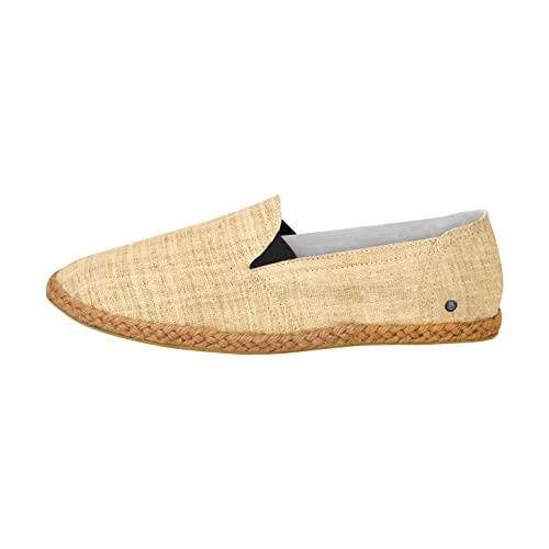 virblatt - Espadrilles Herren | 100% Hanf | Sommerschuhe Herren Espandrillos Herren Slipper Stoffschuhe Freizeitschuhe Leinenschuhe Hippie Slip on Leinenschuhe Hippie Slip on - Bequem 40 beige von virblatt