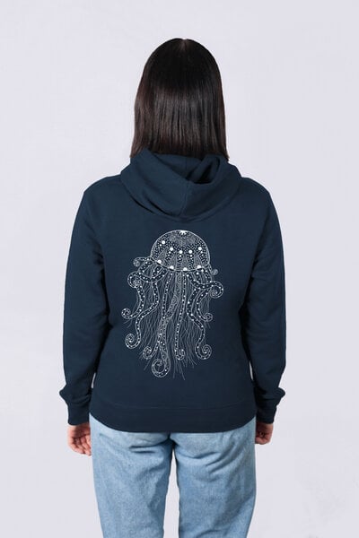 vis wear Yoga Qualle Männer Hoodie aus Bio-Baumwolle von vis wear