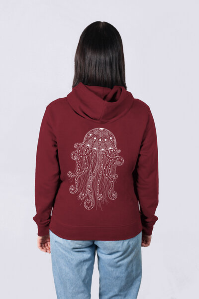 vis wear Yoga Qualle Männer Hoodie aus Bio-Baumwolle von vis wear