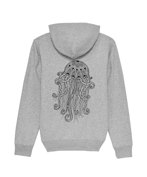 vis wear Yoga Qualle Unisex Premium Hoodie aus Bio-Baumwolle von vis wear