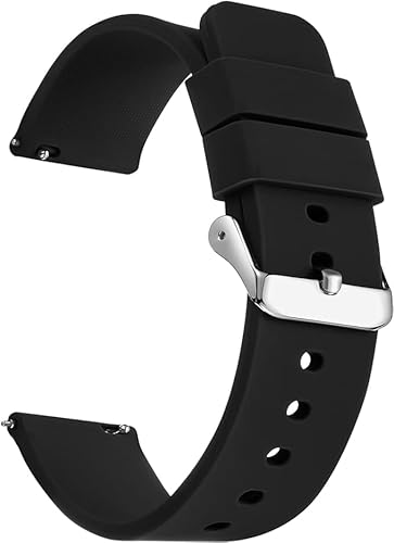 vistix Armband 19 mm, 20 mm, 22 mm – Schnellverschluss-Uhrenarmband aus Silikon für Herren und Damen, weiches, wasserdichtes Ersatzband für Smartwatch und traditionelle Uhr, passend für die meisten vistix Armband 19 mm, 20 mm, 22 mm – Schnellverschluss-Uhrenarmband aus Silikon für Herren und Damen, weiches, wasserdichtes Ersatzband für Smartwatch und traditionelle Uhr, passend für die meisten von vistix