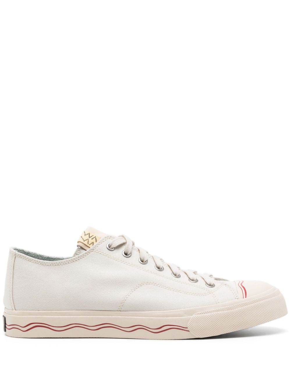 visvim Seeger Lo Sneakers mit Canvas-Einsatz - Nude von visvim