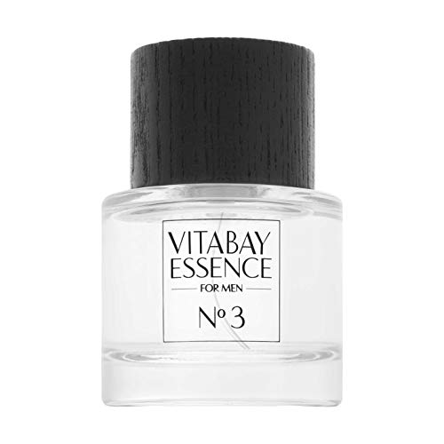 Vitabay Essence for Men No. 3 Eau de Toilette Herren 50ml - Herren Parfüm mit 10% Parfümöl - Holzig-maskuliner Herrendüfte Männer Parfüm Herren Eau de Parfum - Parfum Herren Parfum Männer Parfüm von vitabay