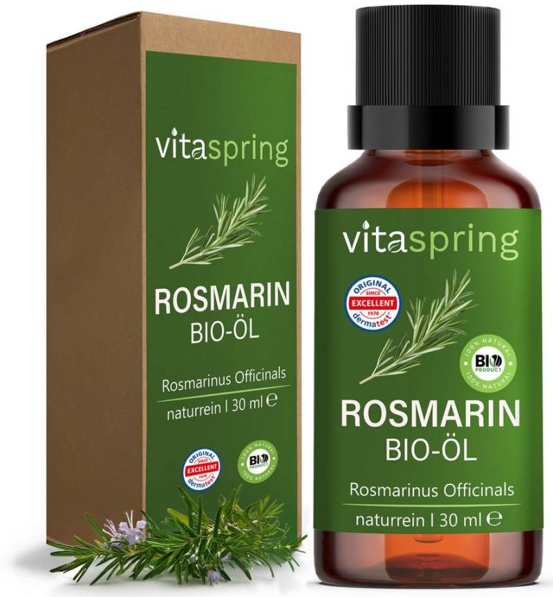 vitaspring Haaröl Rosmarinöl Apothekenqualität für Haare 100% Bio naturrein Rosmarinöl, 100% reines und ätherisches Öl vitaspring Haaröl Rosmarinöl Apothekenqualität für Haare 100% Bio naturrein Rosmarinöl, 100% reines und ätherisches Öl von vitaspring