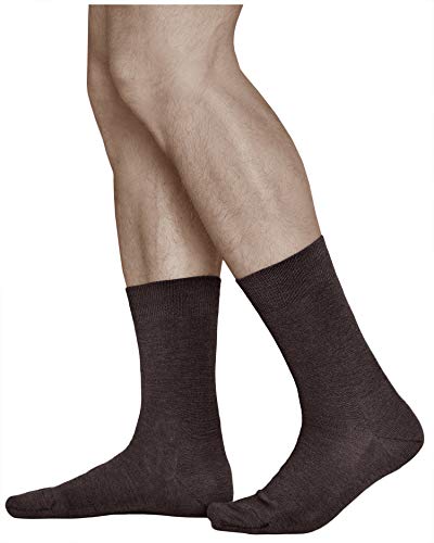 vitsocks Herren Wollsocken 80% MERINO Wolle warm Business (3 PAAR) atmungsaktiv weich, Braun, 42-43 von vitsocks