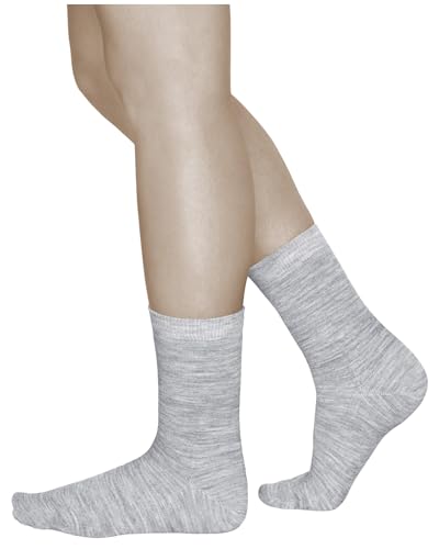 vitsocks Damen Wollsocken MERINO WOLLE warme Socken (3 PAAR) Winter Merinosocken dünn Wool Socks, einfarbig, hellgrau, 39-42 von vitsocks