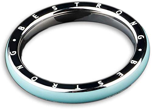 viva-adorno® Damen Ring Motivation Ring Edelstahl in Pastellfarben mit Gravur Be Strong RS51, Türkis, Gr. 52 von viva-adorno