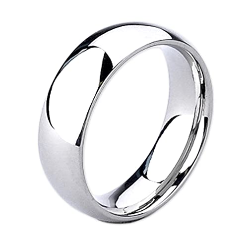 viva-adorno Band Ring Edelstahl Silber Poliert Damenring Herrenring RS56sg, Gr. 50 von viva-adorno