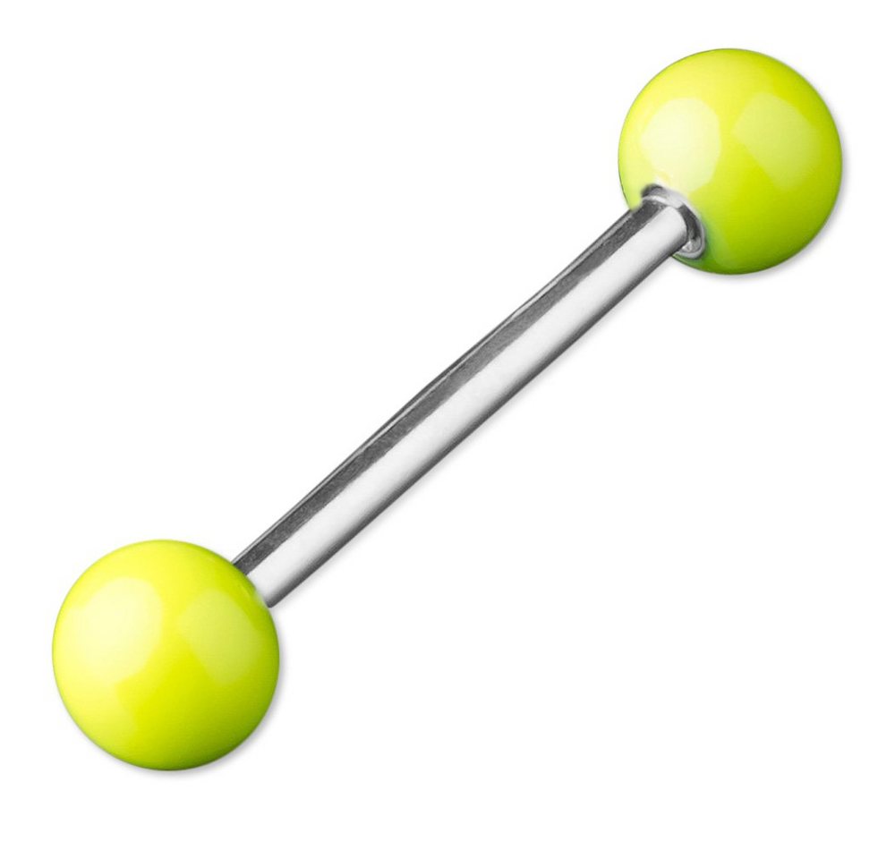 viva-adorno Brustwarzenpiercing Zungenpiercing Barbell Piercing Stab Hantel Zunge Brust, Chirurgenstahl Stahlkugeln glänzend emailliert viva-adorno Brustwarzenpiercing Zungenpiercing Barbell Piercing Stab Hantel Zunge Brust, Chirurgenstahl Stahlkugeln glänzend emailliert von viva-adorno