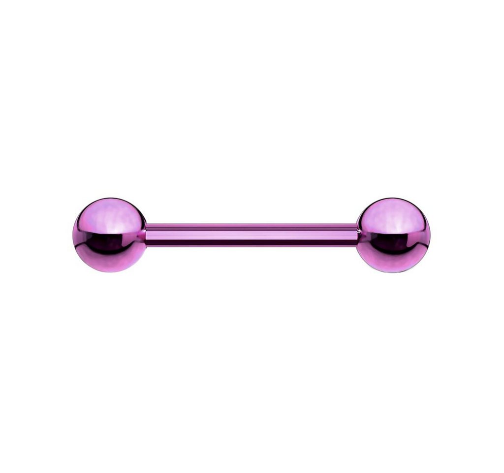 viva-adorno Brustwarzenpiercing Zungenpiercing Universal Barbell Piercing Stab Hantel, Edelstahl Zunge Brust von viva-adorno