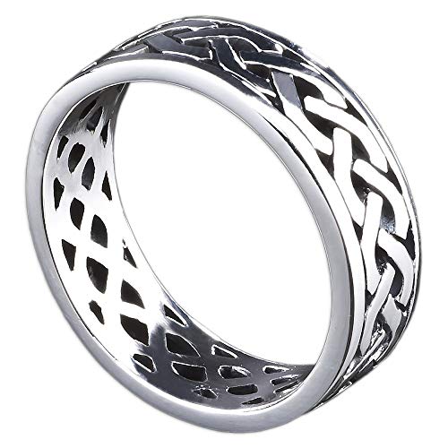 viva adorno Damen Ring Silberring Tribal geflochten keltisch 925 Sterlingsilber SR28. Gr. 70 viva adorno Damen Ring Silberring Tribal geflochten keltisch 925 Sterlingsilber SR28. Gr. 70 von viva-adorno
