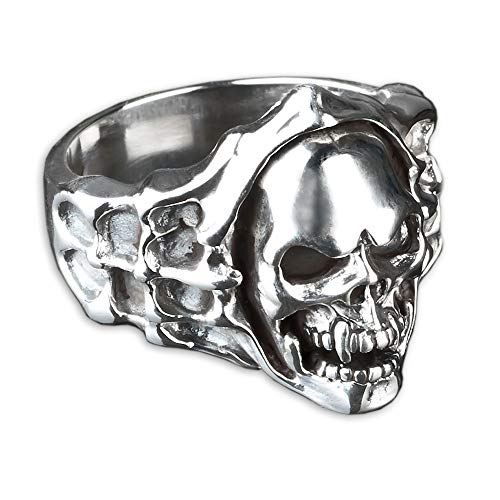 viva adorno Herren Ring Totenkopf Skull Vampir Daumenring 925 Sterlingsilber SR3, Gr. 73 viva adorno Herren Ring Totenkopf Skull Vampir Daumenring 925 Sterlingsilber SR3, Gr. 73 von viva-adorno