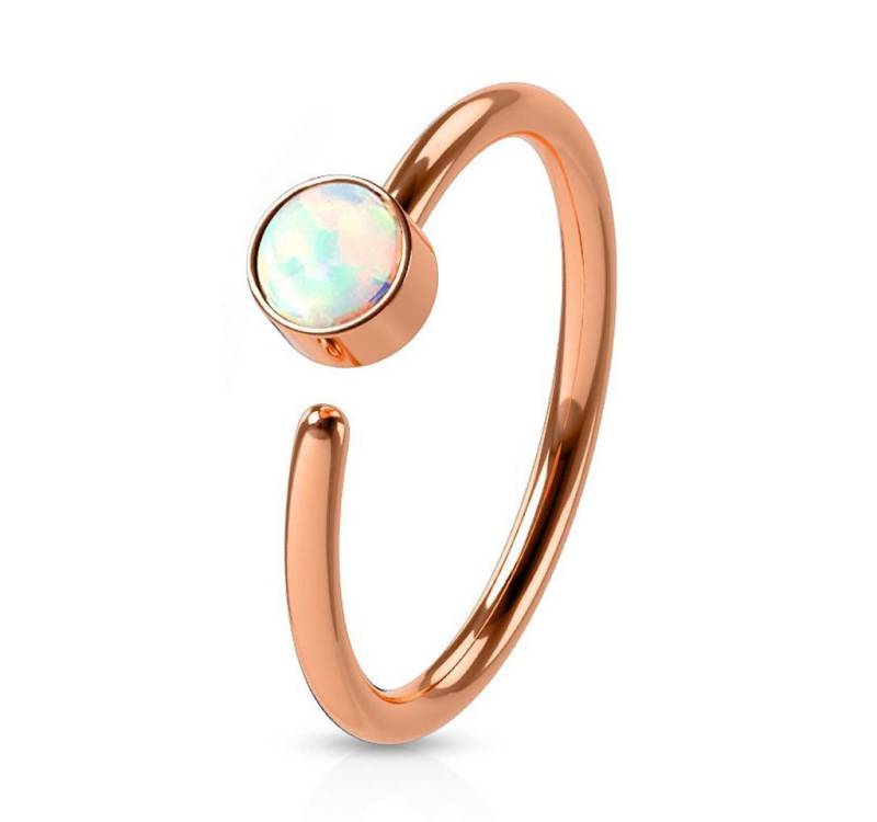 viva-adorno Nasenpiercing 0,8mm Nasenring Piercing Hoop Ring Opal Knorpel Piercing Cartilage, Tragus Helix Rook Ohrpiercing viva-adorno Nasenpiercing 0,8mm Nasenring Piercing Hoop Ring Opal Knorpel Piercing Cartilage, Tragus Helix Rook Ohrpiercing von viva-adorno