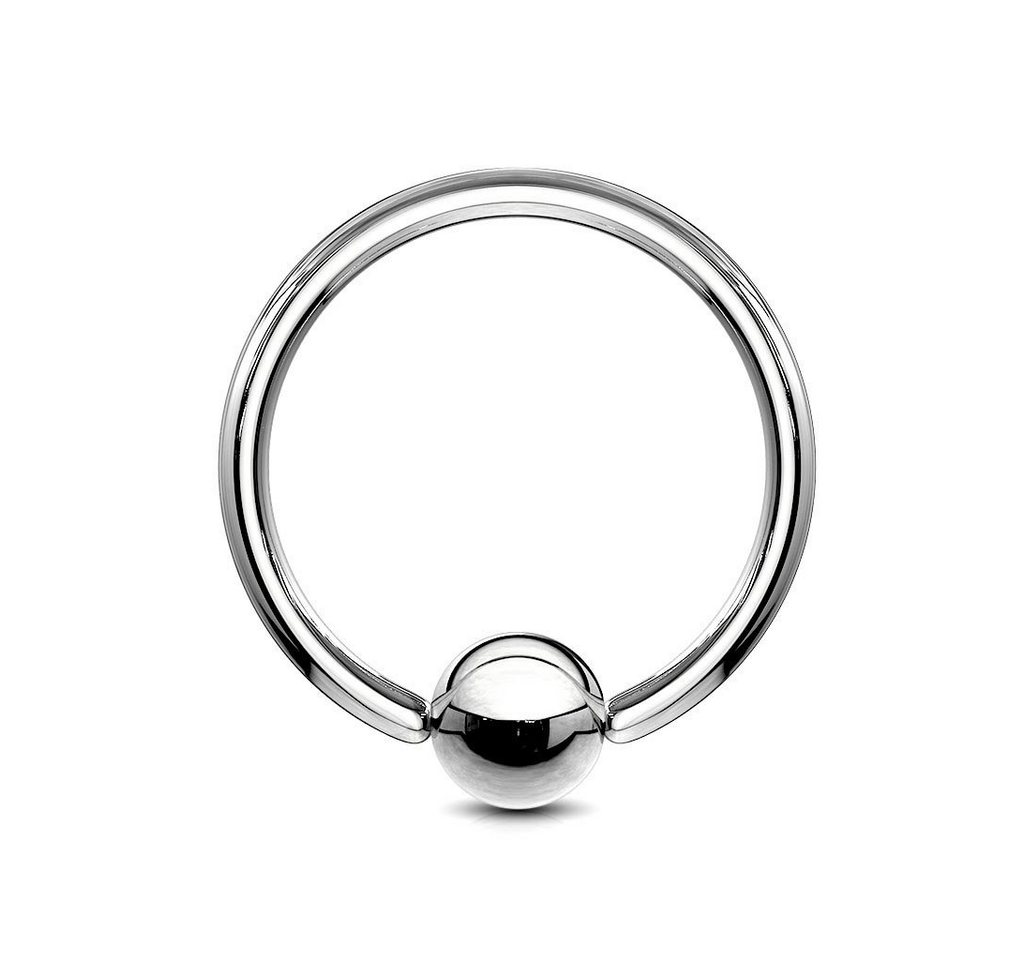 viva-adorno Nasenpiercing 1,2 bis 6mm BCR Ring Klemmring Ball Closure Ring Intimpiercing, Ohrpiercing Lippenpiercing Augenbrauenpiercing Septum Nasenring von viva-adorno