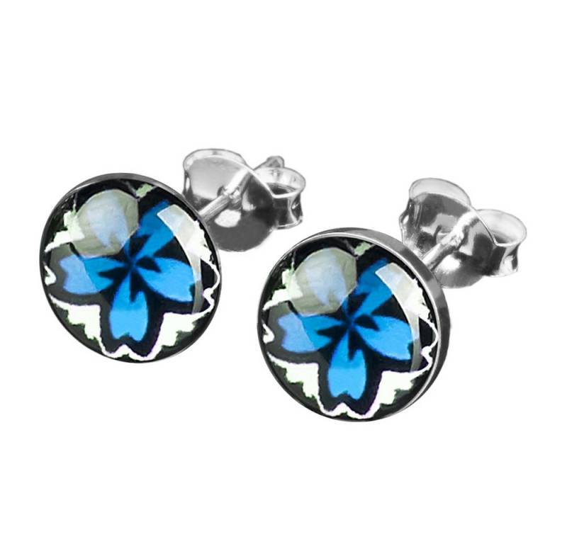 viva-adorno Paar Ohrstecker Damen Ohrringe rund Edelstahl Hibiskus Blüten Hawaii Blumen viva-adorno Paar Ohrstecker Damen Ohrringe rund Edelstahl Hibiskus Blüten Hawaii Blumen von viva-adorno