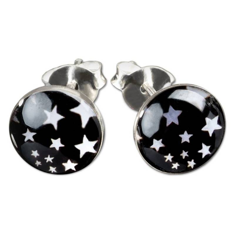 viva-adorno Paar Ohrstecker Damen Ohrringe rund Edelstahl Schwarz Weiß Stern Sterne viva-adorno Paar Ohrstecker Damen Ohrringe rund Edelstahl Schwarz Weiß Stern Sterne von viva-adorno