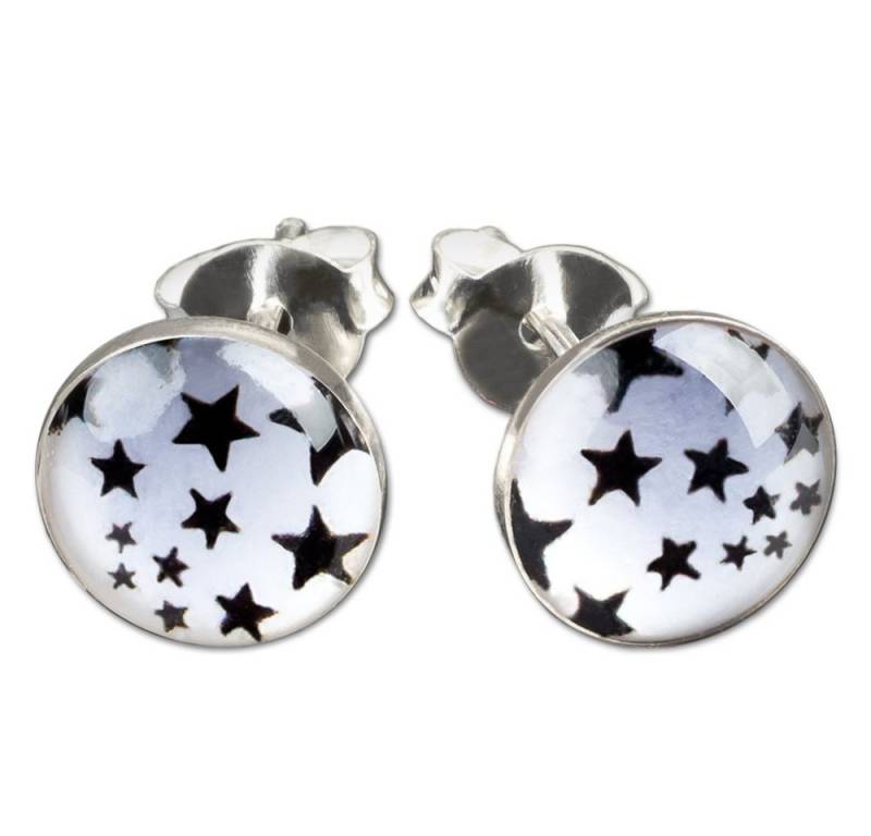 viva-adorno Paar Ohrstecker Damen Ohrringe rund Edelstahl Schwarz Weiß Stern Sterne viva-adorno Paar Ohrstecker Damen Ohrringe rund Edelstahl Schwarz Weiß Stern Sterne von viva-adorno