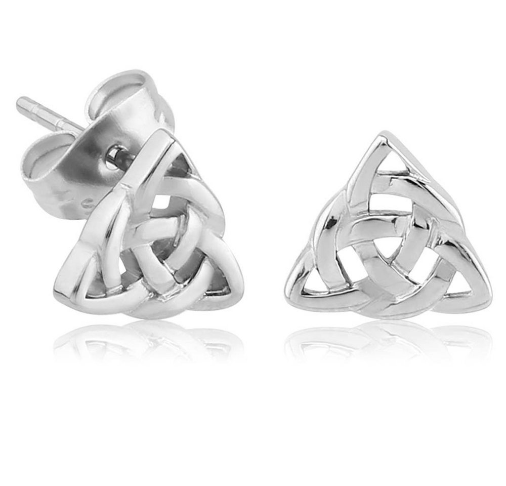viva-adorno Paar Ohrstecker Edelstahl Ohrstecker Keltischer Knoten, Triquetra Kreislauf des Lebens viva-adorno Paar Ohrstecker Edelstahl Ohrstecker Keltischer Knoten, Triquetra Kreislauf des Lebens von viva-adorno