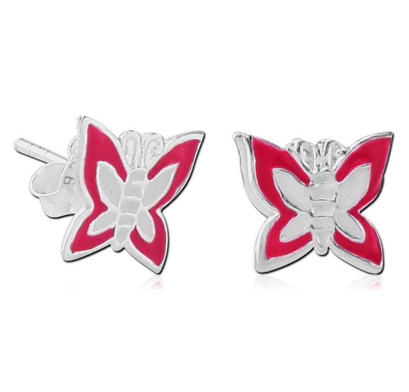 viva-adorno Paar Ohrstecker Mädchen Ohrringe Ohrstecker 925 Silber bunt emailliert Tier Motive, Affe Eule Panda Bär Schmetterling Cupcake Totenkopf von viva-adorno