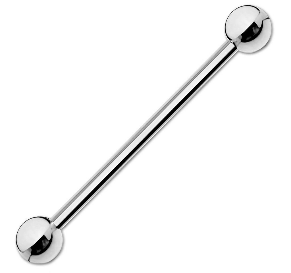 viva-adorno Piercing-Set Barbell Piercing Stab Industrialpiercing Ohrpiercing Cartilage Stecker (1-tlg), Edelstahl 1,6 x 38 x 5mm von viva-adorno