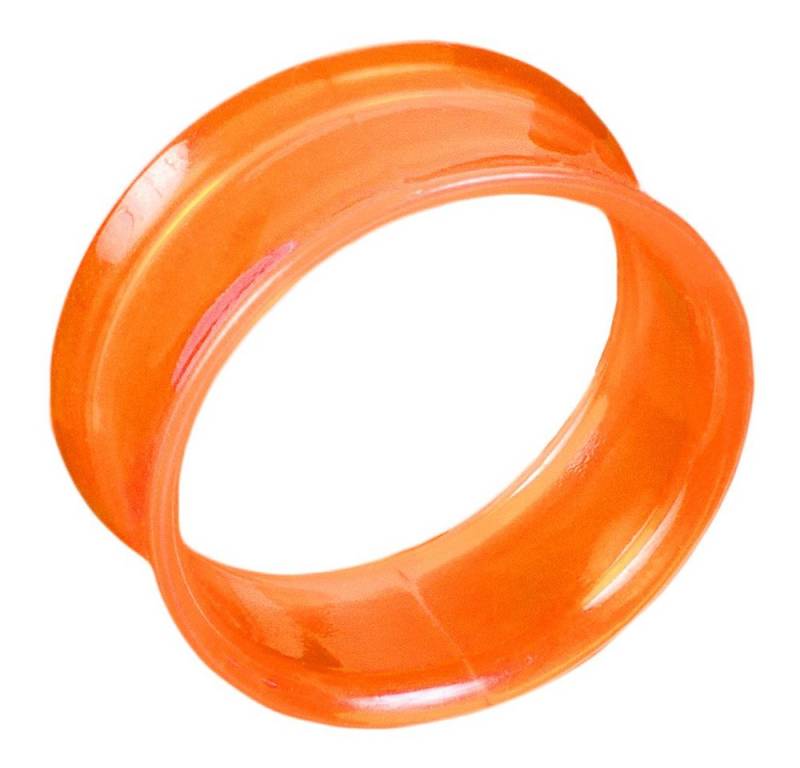 viva-adorno Plug 1 Stück Double Flared Flesh Tunnel Tube Tunnel Ohr Piercing, ohne Gewinde Kunststoff Acryl Größe 3-22mm von viva-adorno