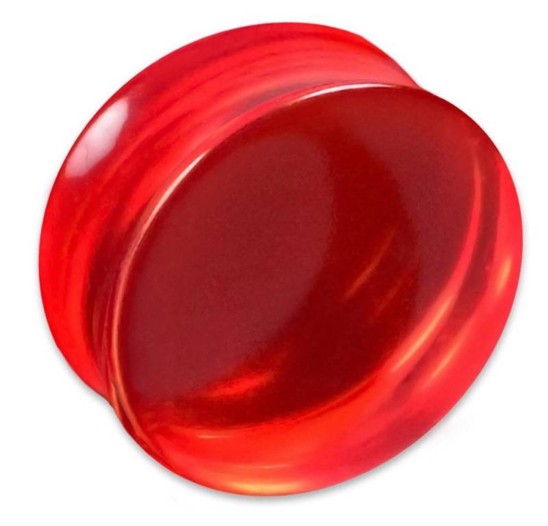 viva-adorno Plug 1 Stück Saddle Plug Acryl ohne Gewinde Double Flared Flesh Tunnel, Ohr Piercing Kunststoff Acryl Größe 3-24mm von viva-adorno