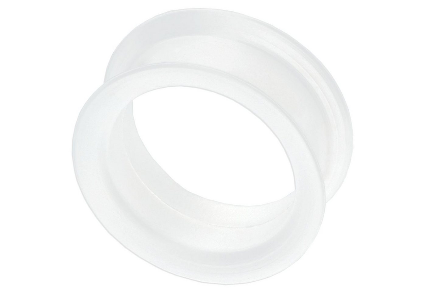 viva-adorno Plug 1 Stück Tube Flesh Tunnel Silikon Ohr Piercing XXL, flexibel groß Größe 4 bis 44mm von viva-adorno