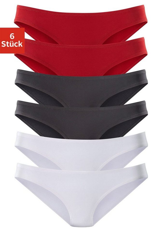 vivance active Bikinislip (6er-Pack) aus weicher Microfaser von vivance active