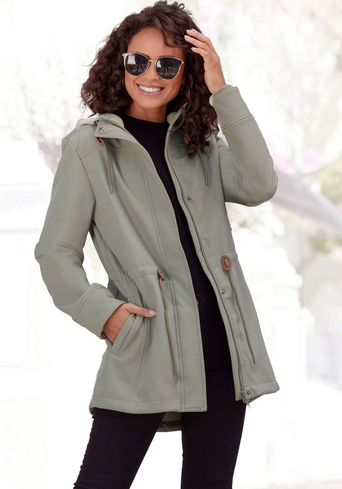 vivance active Softshelljacke mit Kordelzug an der Taille von vivance active