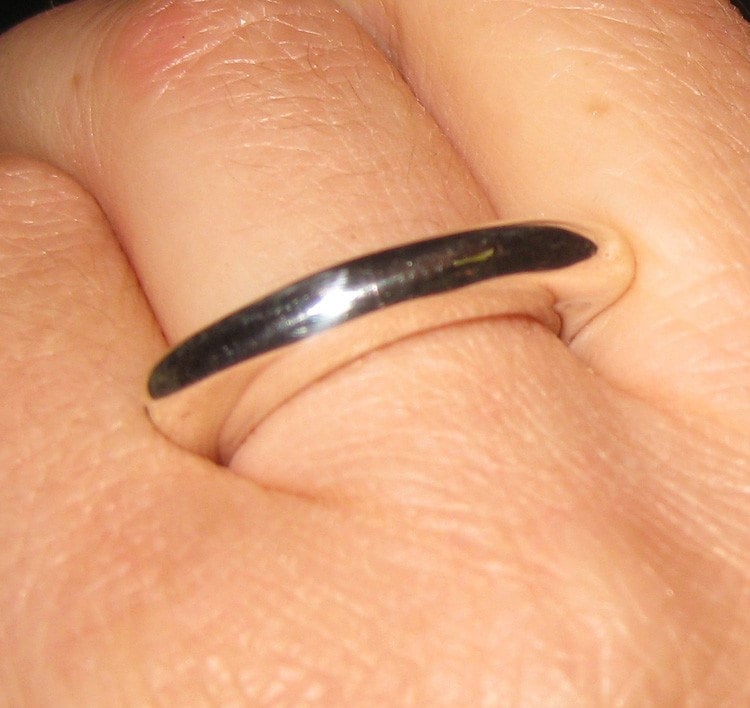 Dimple Ring Aus Sterling Silber von vixjewellery