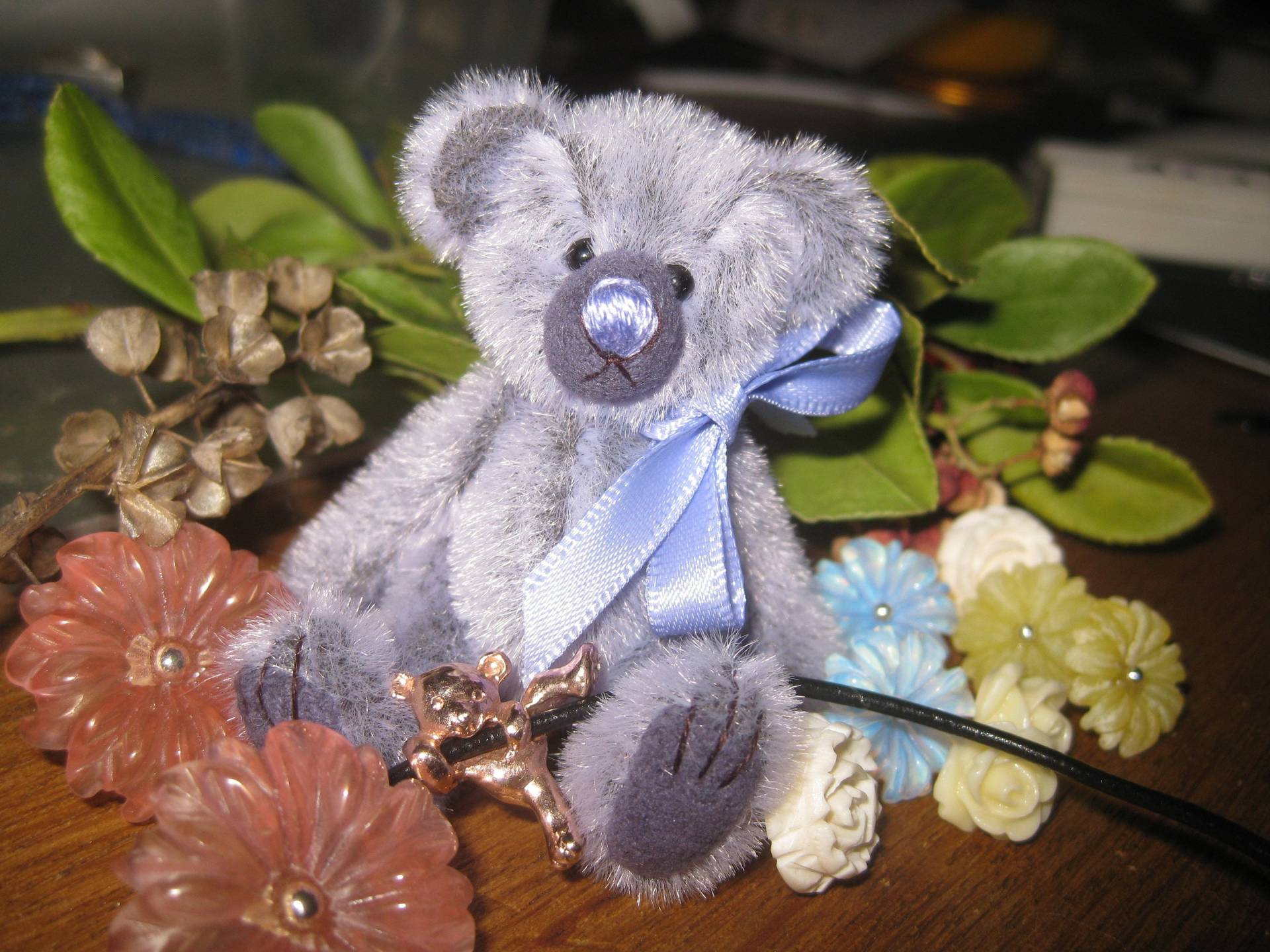 Teddy Bär Anhänger Solide 9 K Rose Gold Charm Halskette Nur Super Süße Perfekte Geschenk Für Neue Mama Bff von vixjewellery