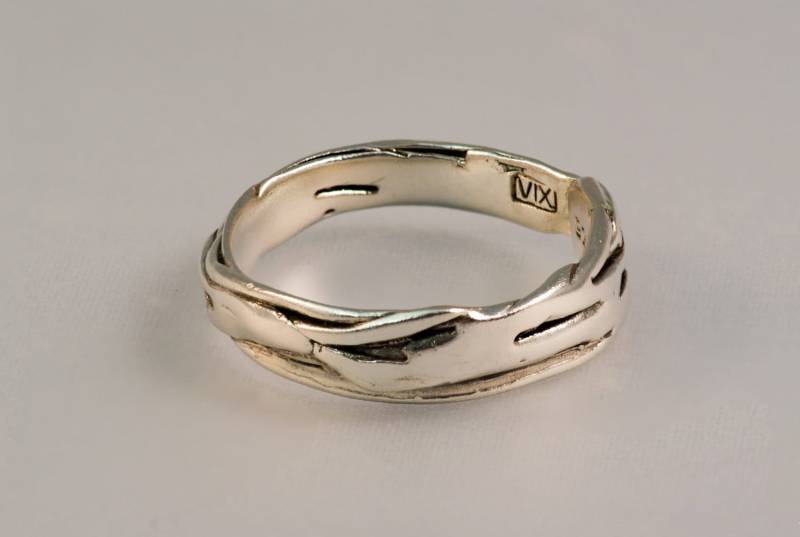 Treibholz-Hochzeit Oder Engagement Ring Aus Sterlingsilber - Unisex von vixjewellery