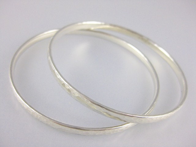 sterling Silber Armreif Duo Geschenk Für Frau Schwester Grad von vixjewellery