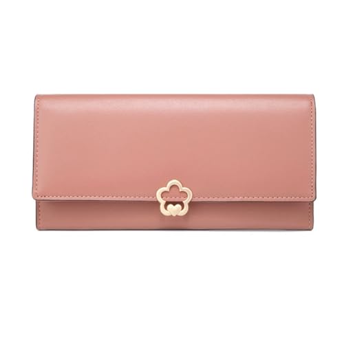 vkeid Damen-Geldbörsen, Geldscheinklammern, Lederhandtaschen, Geldbörsen, Geld-Organizer, Kartenetuis, 19,1 cm (Größe: Rosa) von vkeid