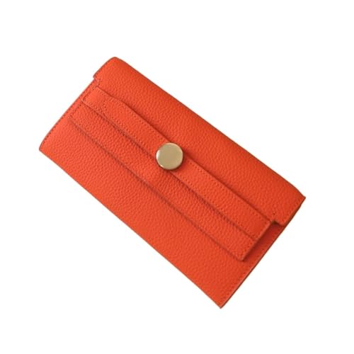 vkeid Damen-Geldklammern, Abendtaschen, Business-Geldbörsen aus echtem Leder, Kartenetuis, Geld-Organizer-Handtaschen, Blocking-Geldbörse (Größe: Orange) von vkeid