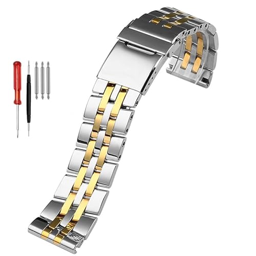 vkeid Uhrenarmband aus 316L-Edelstahl, 22 mm, 24 mm, massives Metallarmband für Breitling, Uhrenarmband für Herren A49350 AB042011, 24 mm von vkeid