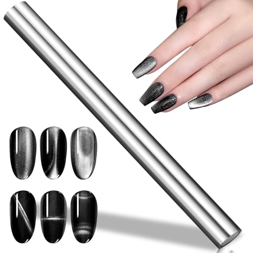 Vnjaoi Nagel Magnet Werkzeug,Super lang Doppelkopf Nagel Magnet Stifte Magnet Stick 3D Magnetic Cat Eye Gel Polish Nail Art, für DIY 3d Magnetic, Salon, Studio oder Zuhause von vnjaoi