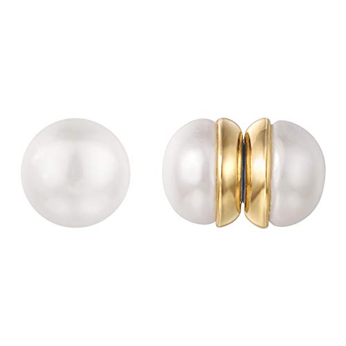 Vogem Magnet Ohrringe Damen Perlen Magnetische Ohrringe Ohne Ohrlöcher Rund Perle Ohrclips von vogem