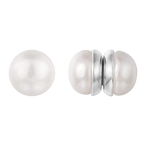 Vogem Magnet Ohrringe Damen Perlen Magnetische Ohrringe Ohne Ohrlöcher 10mm Perle Ohrclips Modeschmuck von VOGEM