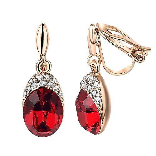 Vogem Ohne Ohrlöcher ClipZirkonia Hängend Ohrringe Damen Vintage Ohrklipser Hypoallergen Nickelfrei Ohrringe von vogem