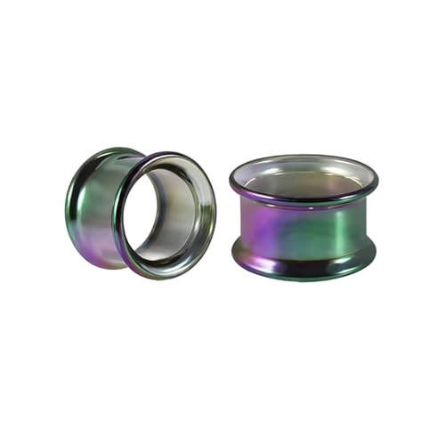 vogem Acryl Farbe Tunnel Ohrstöpsel Expander Ohrringe für Männer Frauen Double Flare Piercing Ohrringe Schmuck für Den Täglichen Gebrauch&Partys (12 mm) von vogem