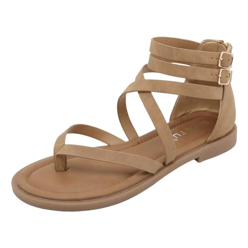 vohiko Damensandalen Sommer Bequem Casual Sandalen einstellbarer Schnallen Rutschfest Cross Ausgehöhlt Römersandalen Leichte Plateau Slide Weiche Fussbett Sandale vohiko Damensandalen Sommer Bequem Casual Sandalen einstellbarer Schnallen Rutschfest Cross Ausgehöhlt Römersandalen Leichte Plateau Slide Weiche Fussbett Sandale von vohiko