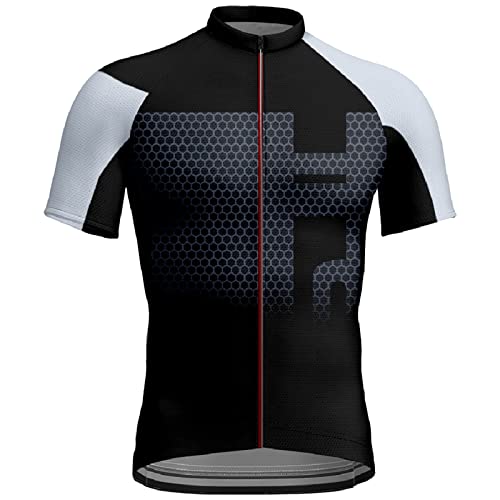 vohiko Fahrradtrikot Herren Kurzarm Sommer Atmungsaktiv Radtrikot Fahrradbekleidung Radshirt Fahrrad Trikot Herrentops Sweatshirt Sportshirt von vohiko