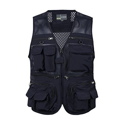 vohiko Herren Sommerweste mit Vielen Taschen Anglerweste Netzweste Ärmellos Jacke Leichteweste Arbeitsweste Atmungsaktiv Jagd Wandern Safari Weste Reporterwesten Multifunktionsweste vohiko Herren Sommerweste mit Vielen Taschen Anglerweste Netzweste Ärmellos Jacke Leichteweste Arbeitsweste Atmungsaktiv Jagd Wandern Safari Weste Reporterwesten Multifunktionsweste von vohiko
