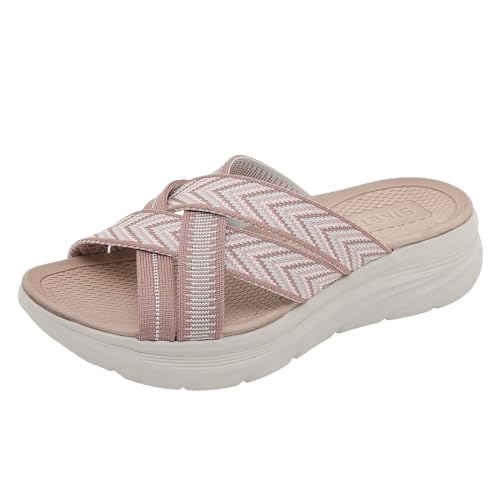 vohiko Leichte Sommerschuhe Damen Sandalen Sommer Sandaletten Offene Strandsandalen Sandale Orthopädische Breite Füße Damensandalen Barfuss Schuhe Sport Casual Plateau Slide vohiko Leichte Sommerschuhe Damen Sandalen Sommer Sandaletten Offene Strandsandalen Sandale Orthopädische Breite Füße Damensandalen Barfuss Schuhe Sport Casual Plateau Slide von vohiko