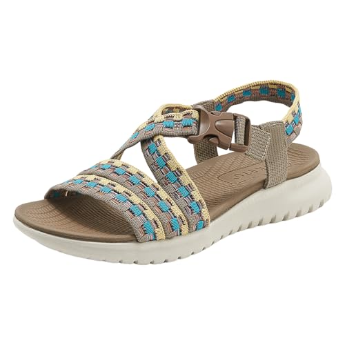 vohiko Orthopädische Sandalen Damen - Breite Füße Plateau Schlappen Mit Fußbett Sommerschuhe Sommer Weite Barfuss Offene Schuhe Elegant Bequem Bohemia Strand Sandals mit Schnalle Slides vohiko Orthopädische Sandalen Damen - Breite Füße Plateau Schlappen Mit Fußbett Sommerschuhe Sommer Weite Barfuss Offene Schuhe Elegant Bequem Bohemia Strand Sandals mit Schnalle Slides von vohiko