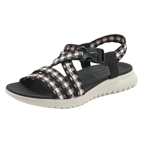 vohiko Orthopädische Sandalen Damen - Breite Füße Plateau Schlappen Mit Fußbett Sommerschuhe Sommer Weite Barfuss Offene Schuhe Elegant Bequem Bohemia Strand Sandals mit Schnalle Slides vohiko Orthopädische Sandalen Damen - Breite Füße Plateau Schlappen Mit Fußbett Sommerschuhe Sommer Weite Barfuss Offene Schuhe Elegant Bequem Bohemia Strand Sandals mit Schnalle Slides von vohiko