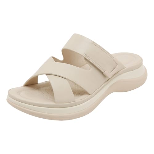 vohiko Sandalen Damen Freizeit Flach Sandalette Klettverschluss Bohemia Strand Schuhe Casual Flip Flops Slingback Slides mit Weiche Fussbett Sandals Rutschfest Plateau Sommerschuhe vohiko Sandalen Damen Freizeit Flach Sandalette Klettverschluss Bohemia Strand Schuhe Casual Flip Flops Slingback Slides mit Weiche Fussbett Sandals Rutschfest Plateau Sommerschuhe von vohiko